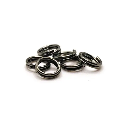 100, 500 or 1,000 Pieces: 6 mm Gunmetal Split Double Jump Rings {1}