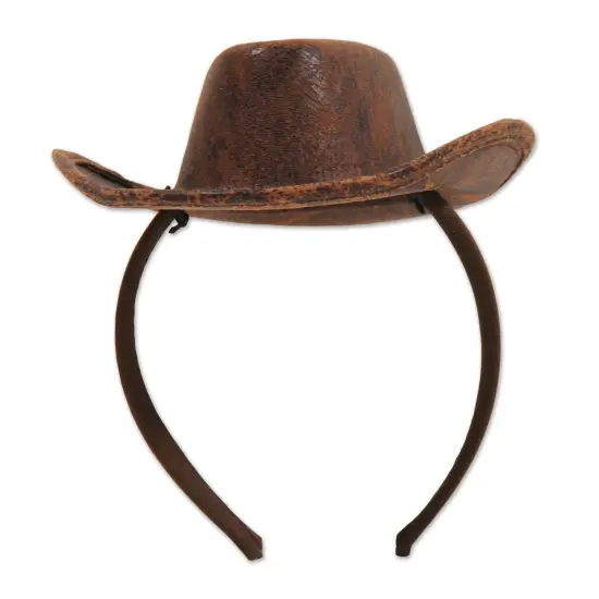 Cowboy Hat Headband, (Pack Of 12) {1}
