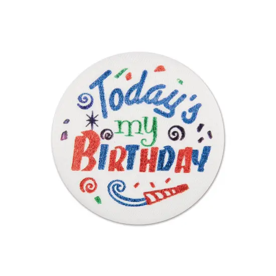 Today's My Birthday Satin Button (Pack of 6) {1}