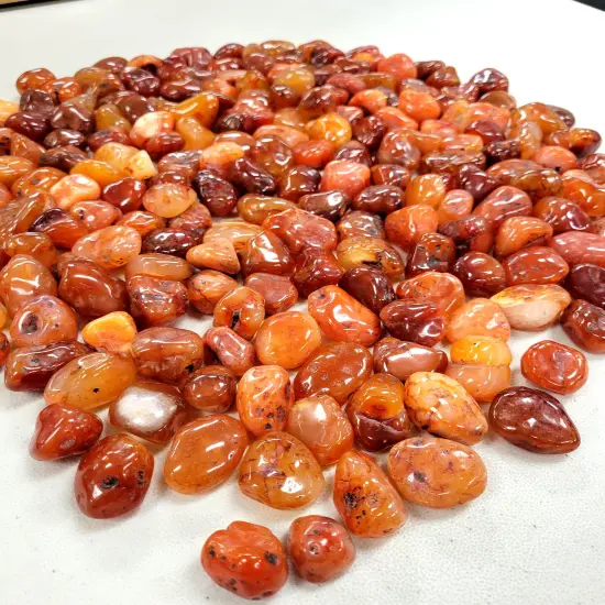 Tumbled Carnelian Crystals - Size Medium 1" to 1.5" {6}