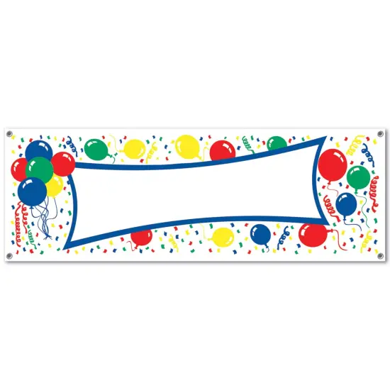 Balloons Sign Banner (Pack of 12) {1}