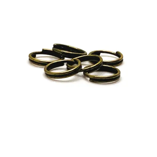 100 , 500 or 1,000 Pieces: 8 mm Bronze Split Double Jump Rings {1}