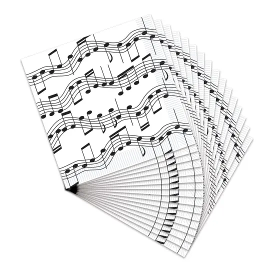 Musical Notes Beverage Napkins (Pack of 12) {1}