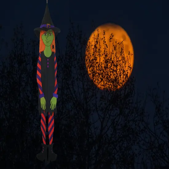 In the Breeze 5153 Witch 40 Inch Breeze Buddy Windsock - Hanging Halloween Decoration - Outdoor Holiday D&eacute;cor {2}