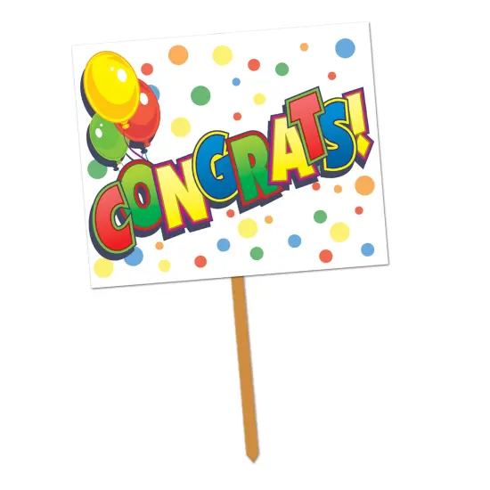 Congrats! Yard Sign, (Pack Of 6) {1}