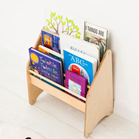 Montessori Bookshelf, Wooden Kids Bookcase,Baby Neutral Room Storage, Nursery Decor {2}