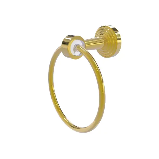 Pacific Beach Collection Towel Ring - Polished Brass {1}