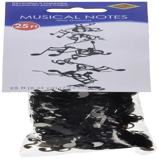 Gleam 'N Flex Musical Notes Garland (Pack of 12) {1}
