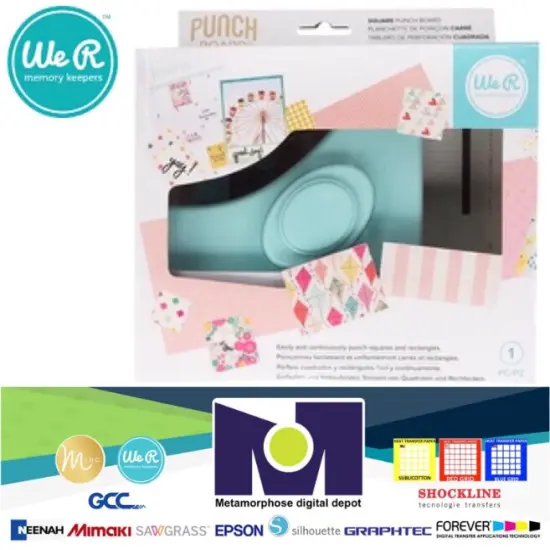 TOOL - We R Memory Keepers - SQUARE PUNCH BOARD 663158 By American Crafts {1}