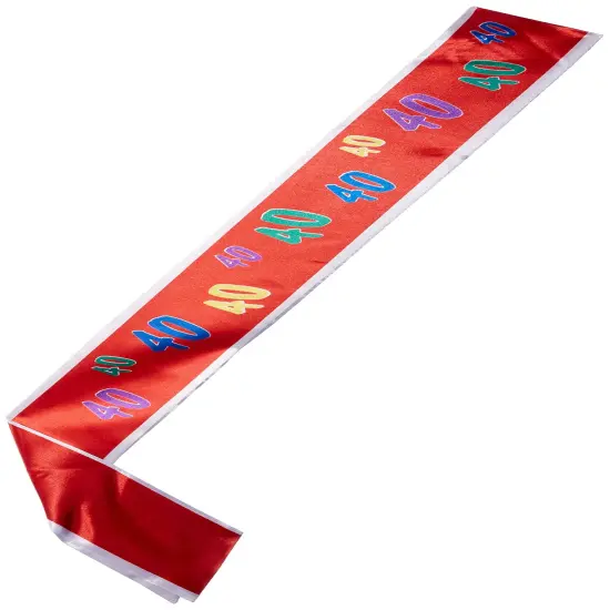 40Satin Sash (Pack of 6) {1}