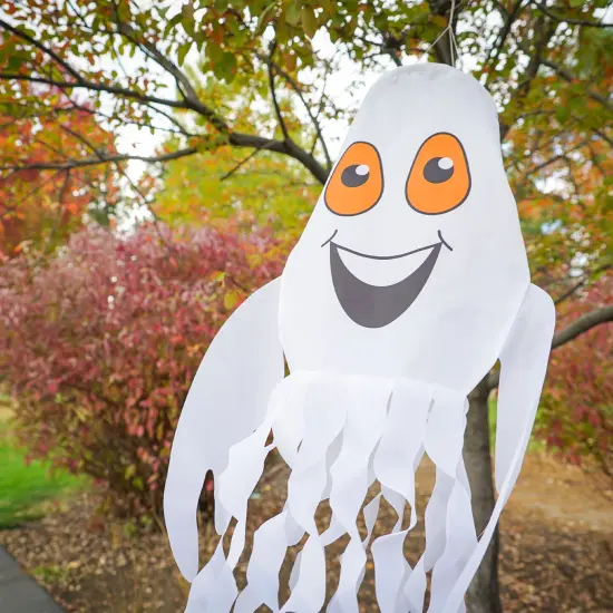 In the Breeze Spook the Ghost 3D Windsock - Hanging Halloween Decoration - Outdoor Holiday Decor {2}