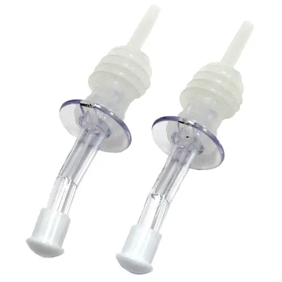 Chef Craft 2pc Plastic Bottle Pourer Set with Caps - Great for Wine, Olive Oil and Other Bottles {1}