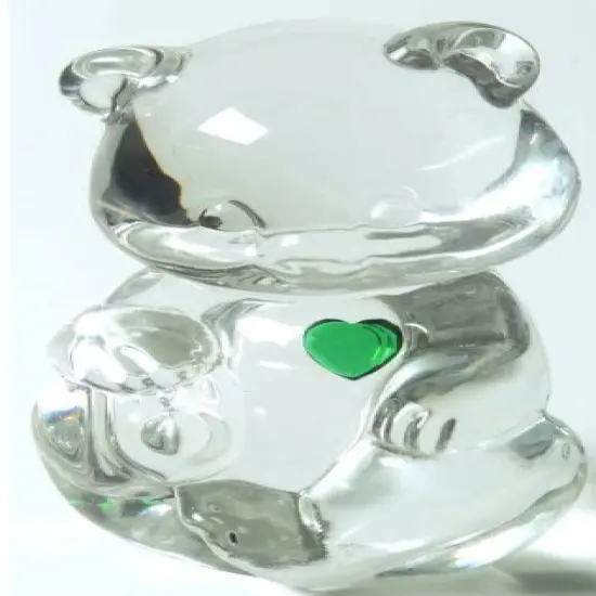 Vintage Fenton Glass Birthstone Bear {1}