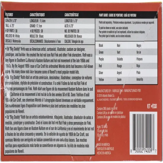 Atlantis Plastic Model Kit-Ed Roth Mr Gasser 57 Chevy {4}