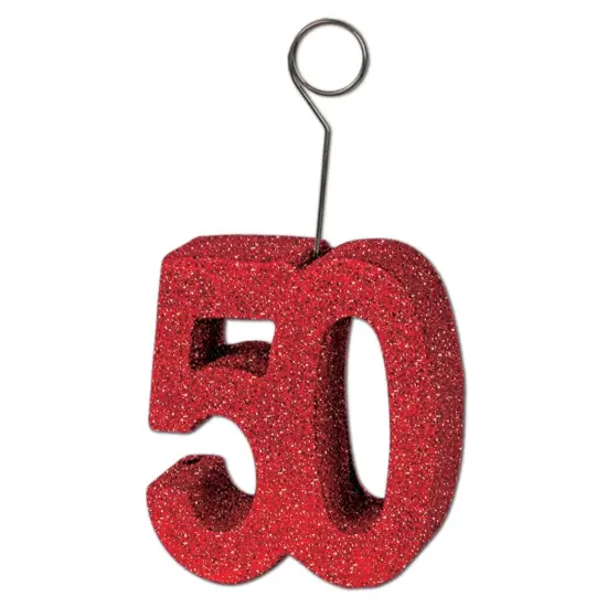 Glittered50Photo/Balloon Holder (Pack of 6) {1}