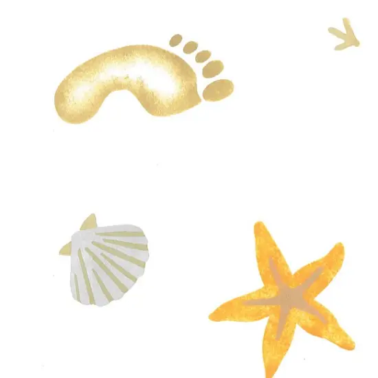 Footprint Seashore Wall Stencil Border | 3045 by Designer Stencils | Outdoor Stencils | Reusable Art Craft Stencils for Painting on Walls, Canvas, Wood | Reusable Plastic Paint Stencil for Home Makeover | Easy to Use & Clean Art Stencil {2}