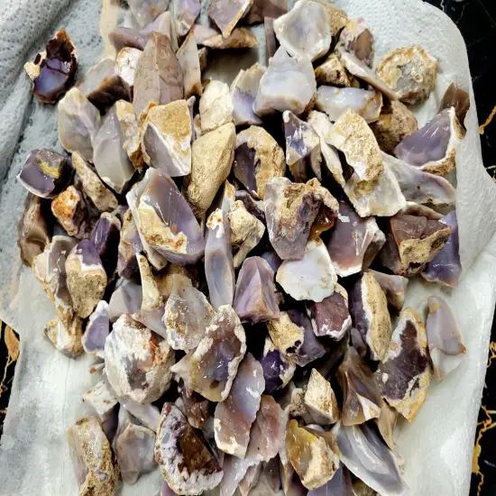 Natural Purple Agate from Mexico - Bulk Rough Stones {6}