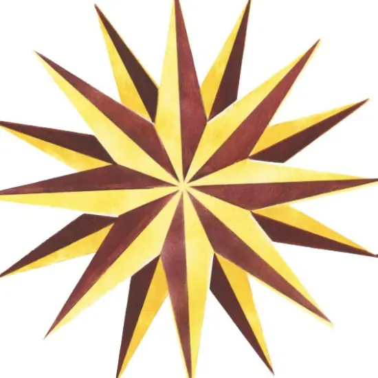 Starburst Wall Stencil | 2909 by Designer Stencils | Pattern Stencils | Reusable Stencils for Painting | Safe & Reusable Template for Wall Decor | Try This Stencil Instead of a Wallpaper | Easy to Use & Clean Art Stencil Pattern {2}