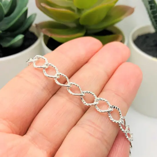 12 or 72 pieces: Silver plated bracelets with lobster clasps {7}