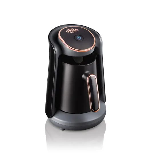 Arzum Okka Minio Automatic Turkish Coffee Machine, Maker, USA 120V UL, Black/Chrome {1}