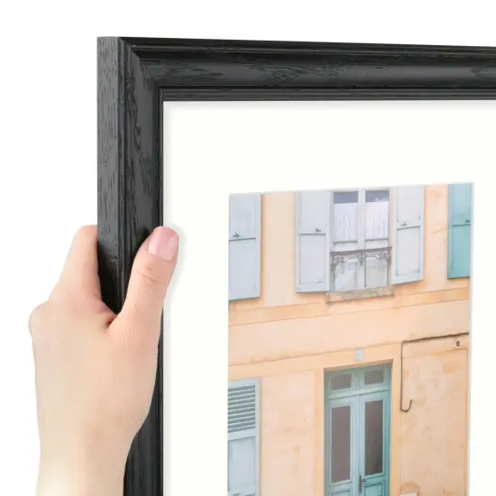 ArtToFrames 18x28" Matted Picture Frame with 14x24" Single Mat Photo Opening Framed in 1.25" Black and 2" Mat (FWM-4083-18x28) {3}