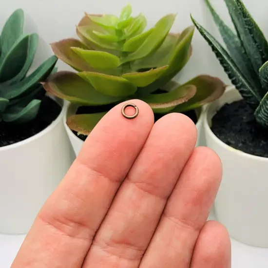 100, 500 or 1,000 Pieces: 5 mm Antiqued Copper Open Jump Rings, 18g {3}