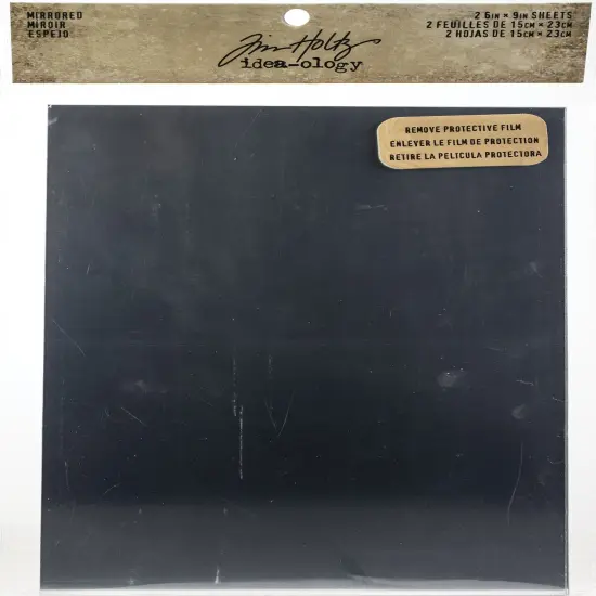 Multipack of 3 - Idea-Ology Adhesive Mirrored Sheets 6"X9" 2/Pkg {2}