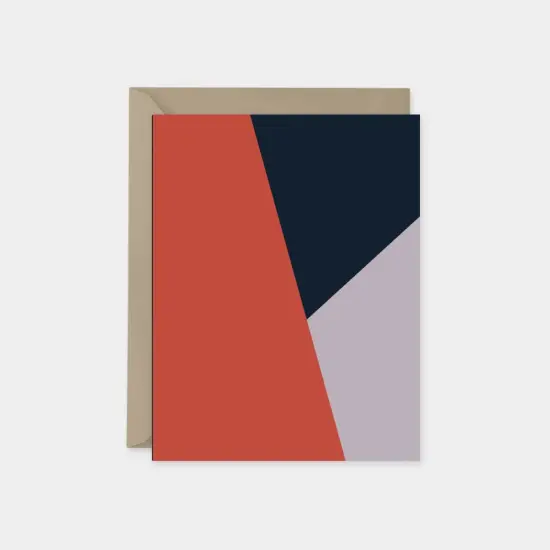 Color Block Multi-Card Set Modern Blank {6}