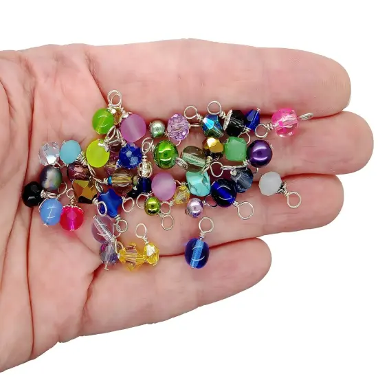 Tiny Bead Dangles, Bulk Pack of 50 Small Assorted Charms, Adorabilities {2}