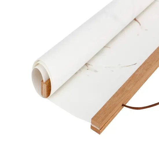 Magnetic Poster Hanger Frame, 12x18 12x16 12x24 Light Wood Wooden Magnet Canvas Artwork Print Dowel Poster Hangers Frames Hanging Kit (Teak Wood, 12") {6}