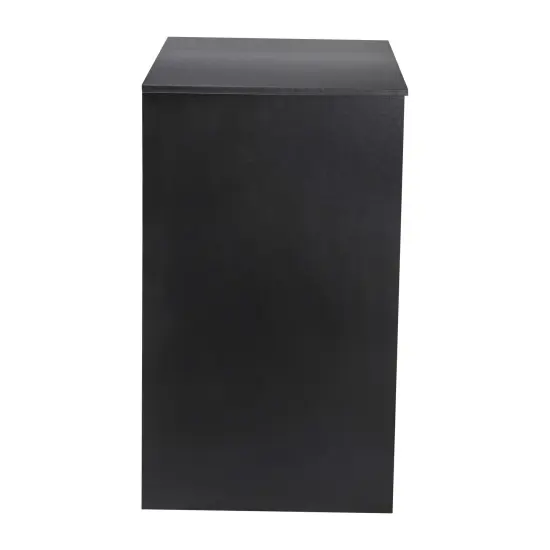 Emma and Oliver Freesia Mini Fridge Overshelf with Dual Side Cubbies Black {4}