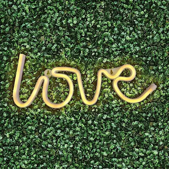 13" Warm White Love Neon Sign LED Backdrop WALL {2}