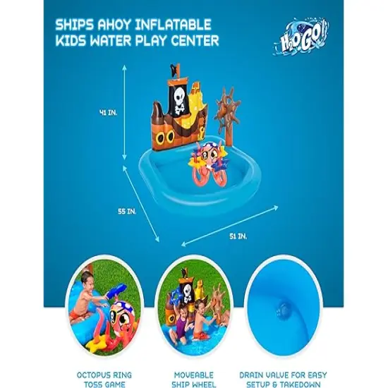 Splash Pool Ships Ahoy Play Center | Water Wonderland Discover the Perfect Splash Pool | RAHEEV&reg; {2}