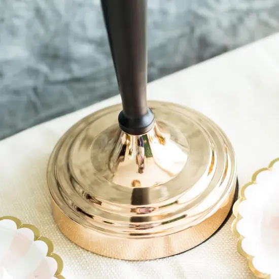 25" Gold Black Metallic Candelabra Candle Holder {3}