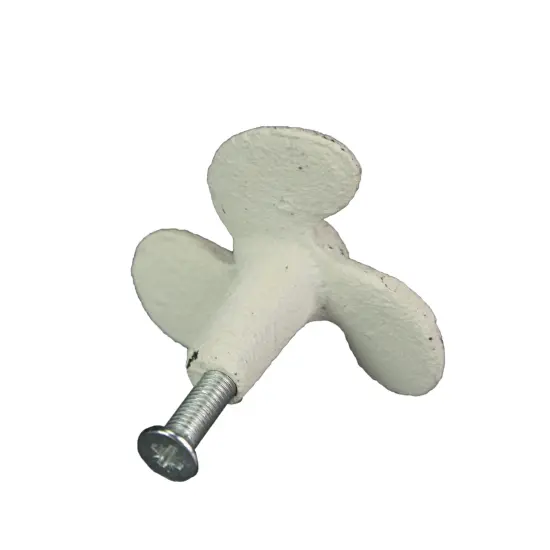 Set of 6 Cast Iron Boat Propeller Cabinet Knob Nautical Drawer Pull Decor {3}