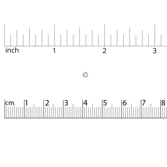 JewelrySupply Crimp Bead Corrugated 3mm Silver Plated (10-Pcs) {2}