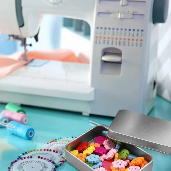 6 Pack Stainless steel Tins Cookie Tin Cans Storage Container for Treats, Gifts, Candle, Favors and Crafts, Silver, 4.9 x 3.7 x 1.6 Inches {4}