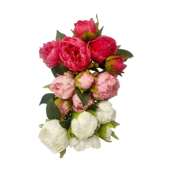 10'' Real Touch Peony Bundle Artificial Foam Flower {3}
