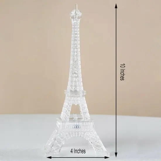 10" PARIS EIFFEL TOWER Centerpiece with LED Lights {2}
