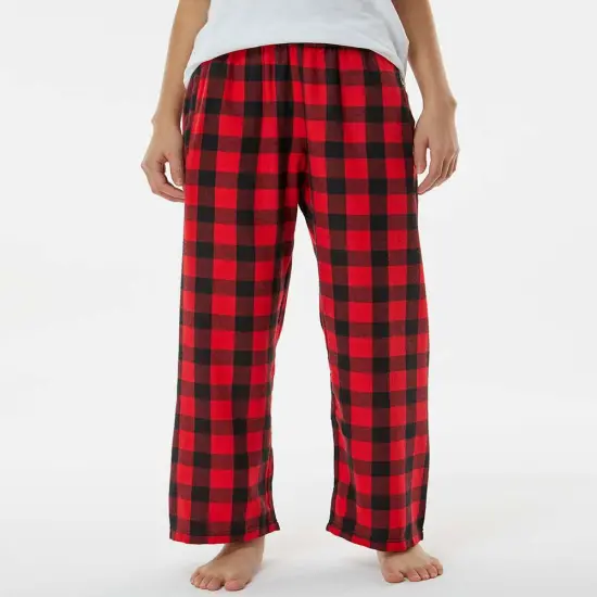 Boxercraft&reg; Fabrication Youth Flannel Pants Red/ black buffalo {1}
