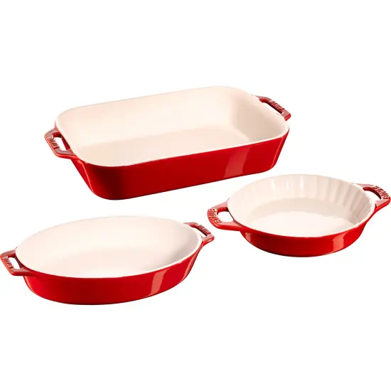 STAUB Ceramic 3-pc Mixed Baking Dish Set {1}