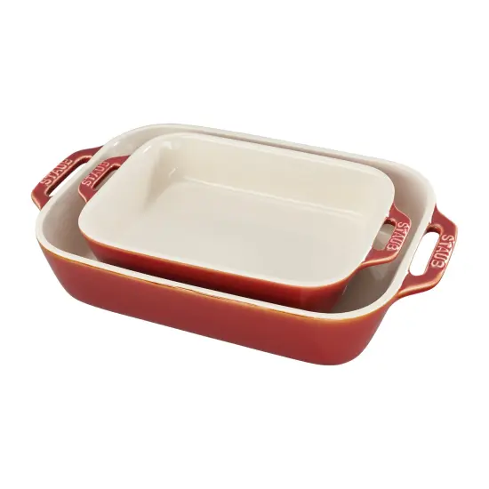 STAUB Ceramic 2-pc Rectangular Baking Dish Set {5}