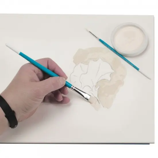 Jerry's Artarama Masking Fluid for Watercolor Painting Kit with 40ml Bottle, 10 Synthetic Brush Set, 2 Rubber Cement Pick Ups; Precise Detail, Easy to Remove White {3}