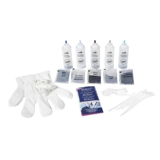 One-Step Tie-Dye Kit Premium Supplies, Easy Techniques & Fabric Designs on Shirts, Dresses, Socks, Shoes, Tapestries Fabric Dye, Shibori {1}