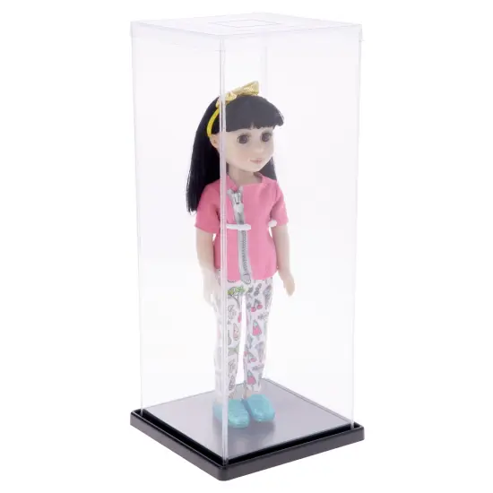 ExpoCase Plastic Folding Display Cover for Dolls, 6.625" W x 6.625" D x 17.375" H {2}