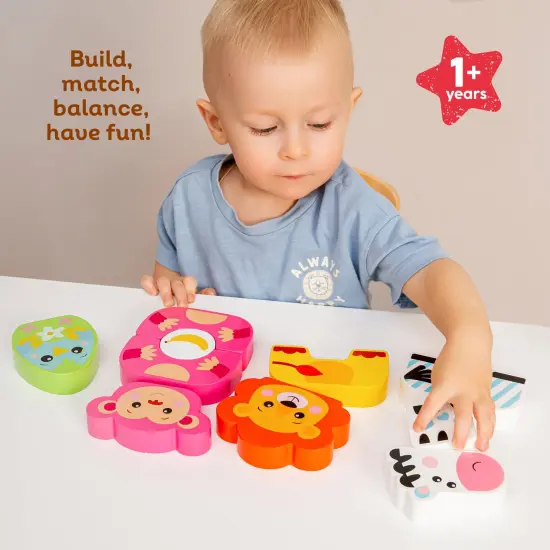Kids Hits: Build Your Own Adventure with the Wooden Blocks Friendly Zoo! {2}