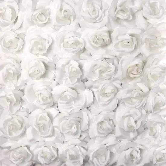 100-Pack: Soft White Silk Rose Picks, 8" Stems, 3" Wide, Realistic Faux Floral Arrangement for Home & Event Decor by Floral Home&reg; {4}