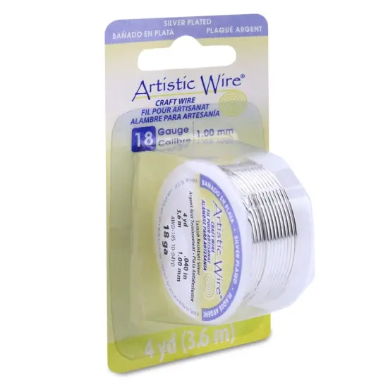 Artistic Wire 18 Gauge 4yd-Silver {1}