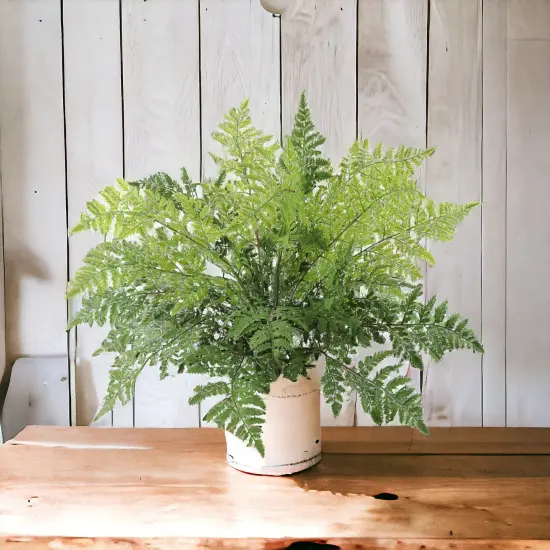 6-Pack: Leather Fern Bush with 7 Sprays, 28" Wide, Floral Home by Artificial Flowers {2}