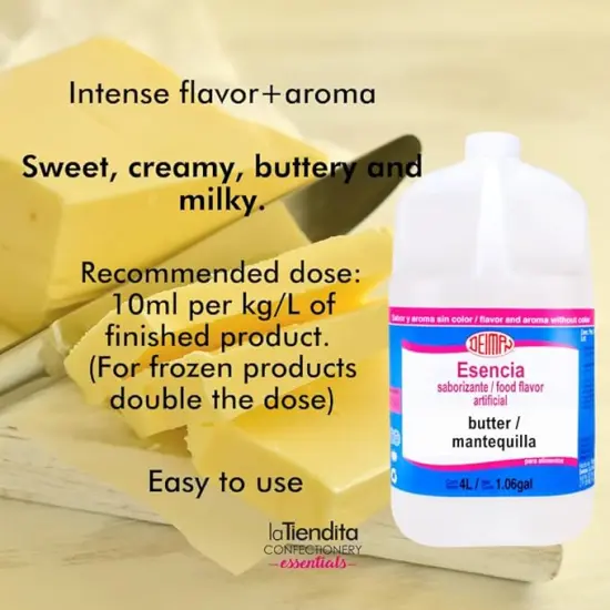 Deiman&reg; Artificial Food Flavoring Butter Essence 1.06 gal {2}